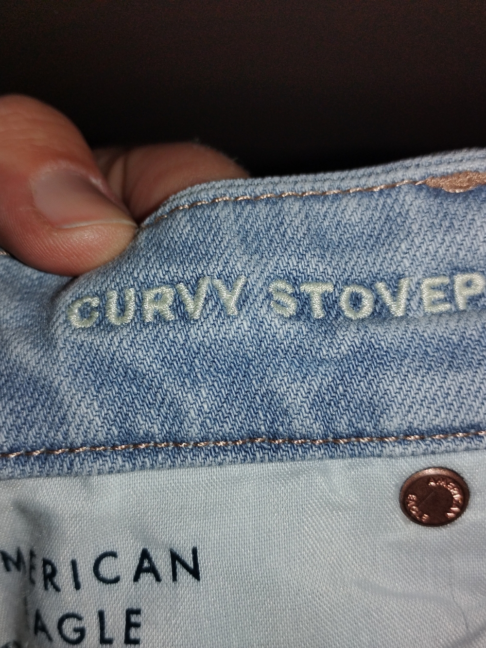 American Eagle Outfitters Light Blue Flare Jeans - Picture 3 of 3